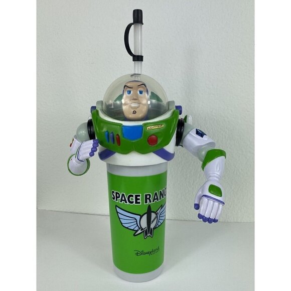 Buzz Lightyear Disneyland Resort Toy Story 2 Space Ranger Cup w/ Wing Jet Pack - Picture 1 of 9